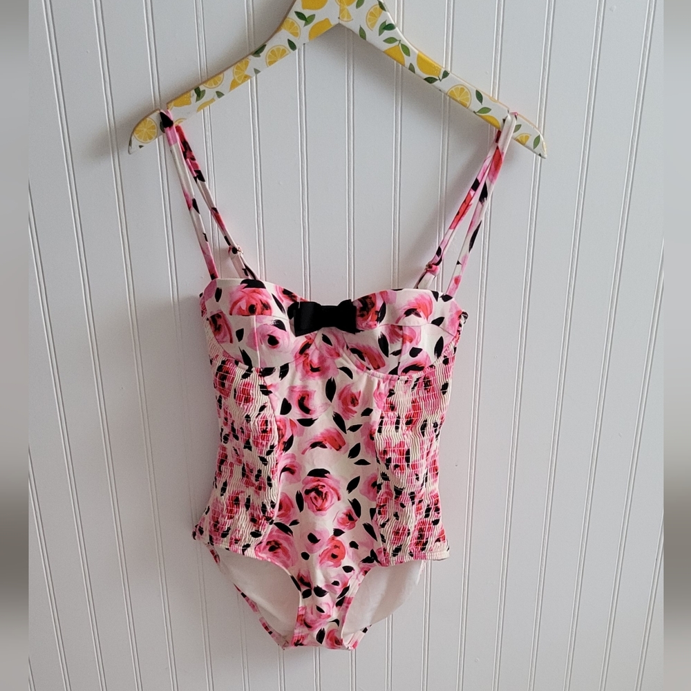 Kate Spade bay of roses one piece swimsuit